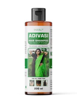 Adivasi Anti-Dandruff Hair Shampoo, 200ml, With Amla, Neem and 8 Herbal Extracts
