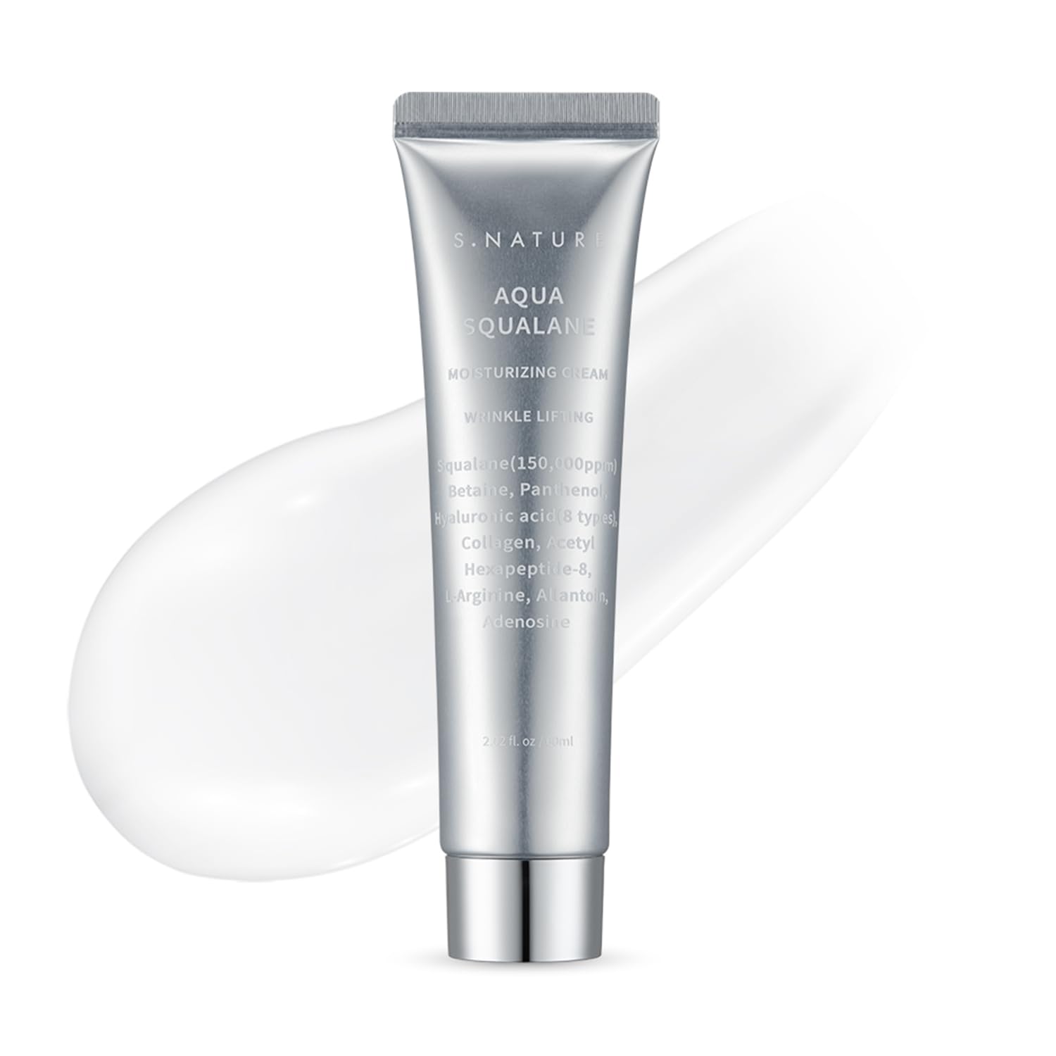 AQUA SQUALANE MOISTURIZING CREAM | Face Moisturizer for Dry and Sensitive Skin, Long-lasting Hydration, Pore Care Cream, Korean Skin Care (2.03 Fl Oz, 60ml)