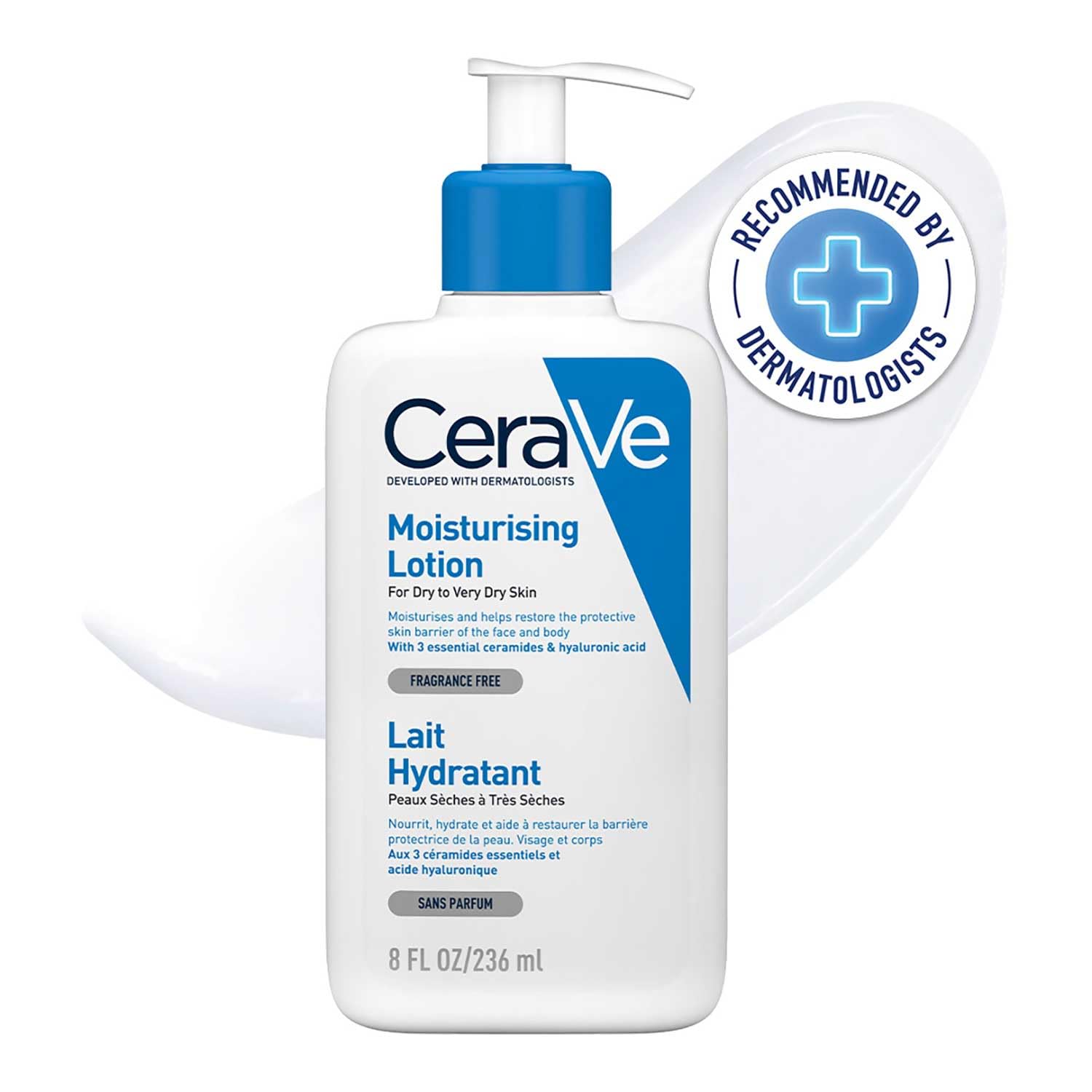 CeraVe Moisturizing Lotion For Dry Skin (236ml) & Moisturizing Cream For Dry To Very Dry Skin (50ml) - With Ceramides & Hyaluronic Acid For Face & Body