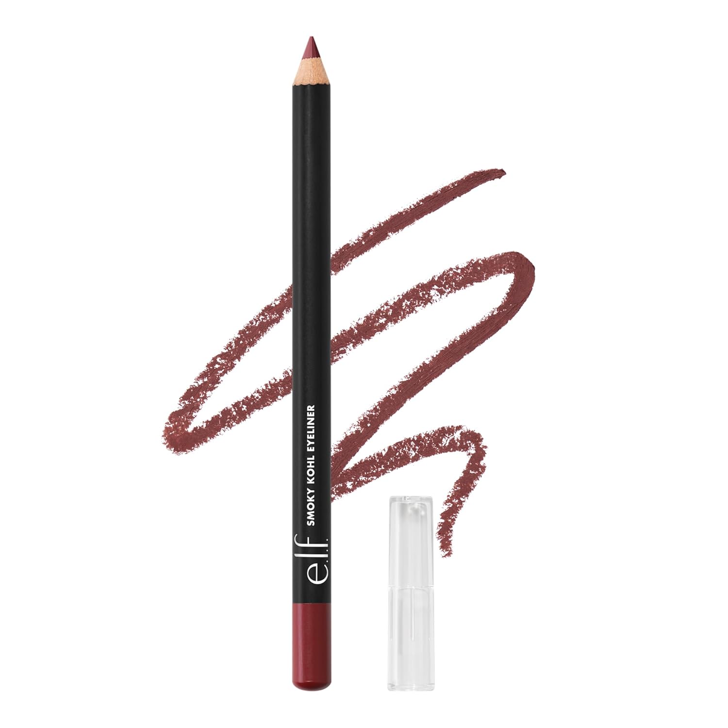 e.l.f. Smoky Kohl Eyeliner, Eye Pencil for Creating Long-Lasting, Bold, High-Pigment Makeup Looks, Vegan & Cruelty-Free, Berry Necessary