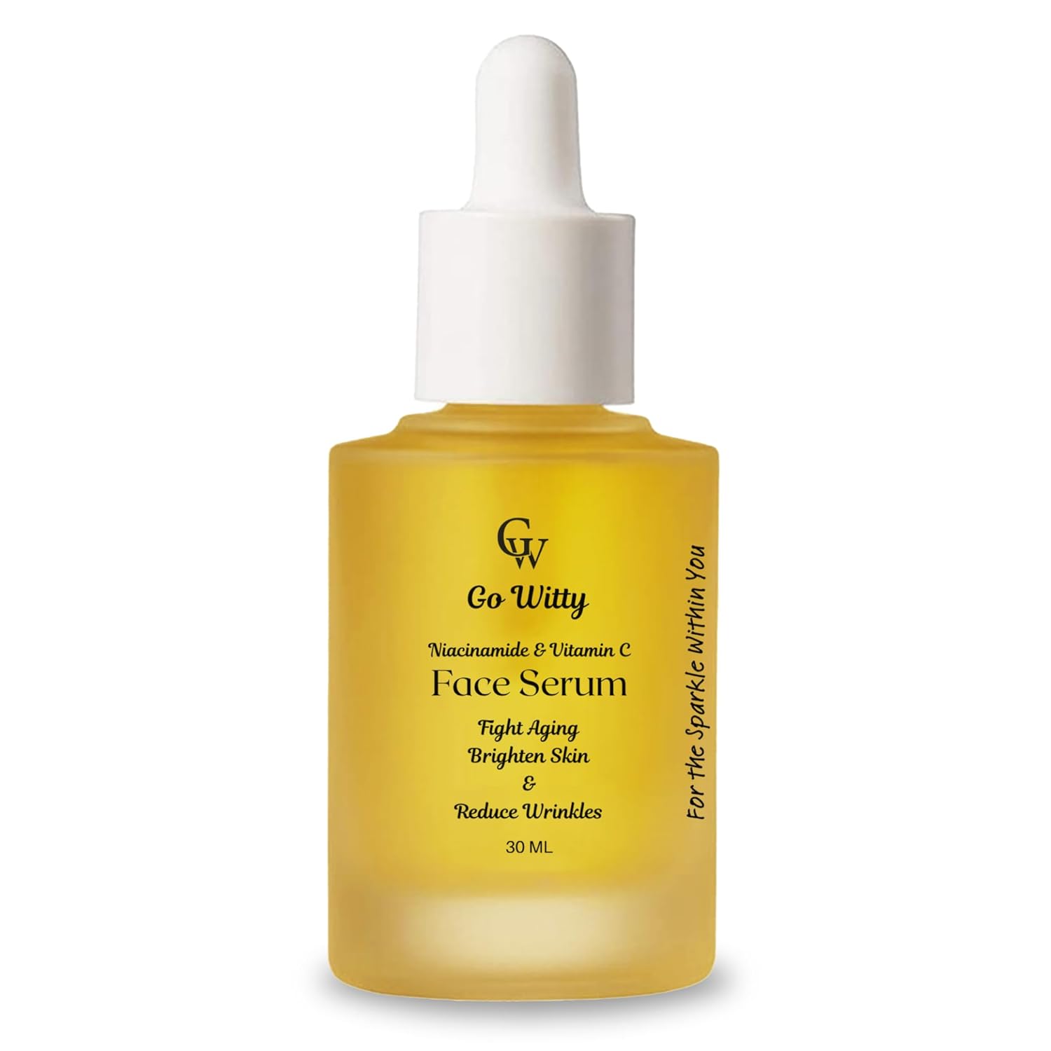 Go Witty Niacinamide & Vitamin C Face Serum | Fights Aging, Brightens Skin & Reduces Wrinkles | 30ML | Hydrating & Anti-Aging Serum | For Glowing & Youthful Skin
