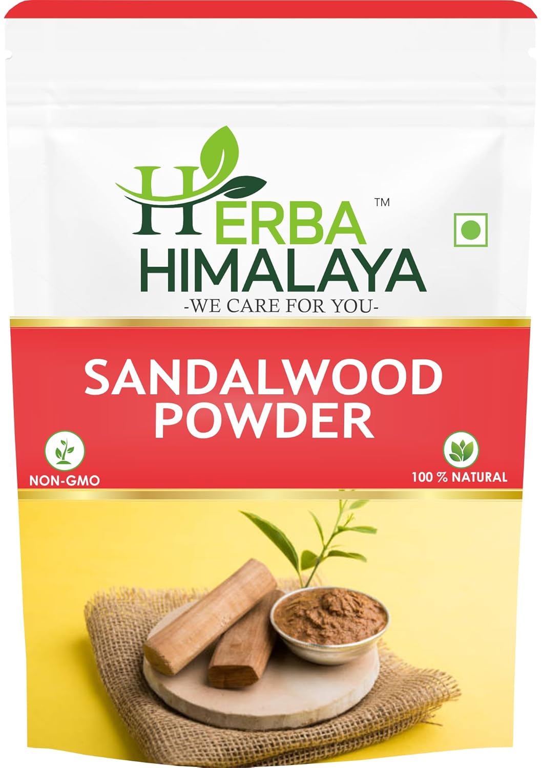 Herbal Himalaya Sandalwood Powder for Face 200gm Natural & Herbal Skin Brightening, Tan Removal, Acne & Pimple, Anti-Aging, Oil Control, Smooth, Soft & Glowing Complexion
