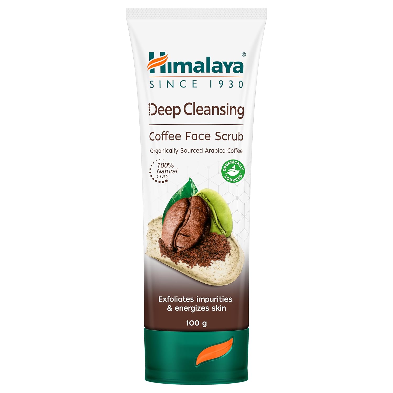 Himalaya Deep Cleasing Coffee Face Scrub | Organically sourced Arabica Coffee | 100% Natural Exfoliants | Exfoliates blackheads & impurities | Paraben free | 100g