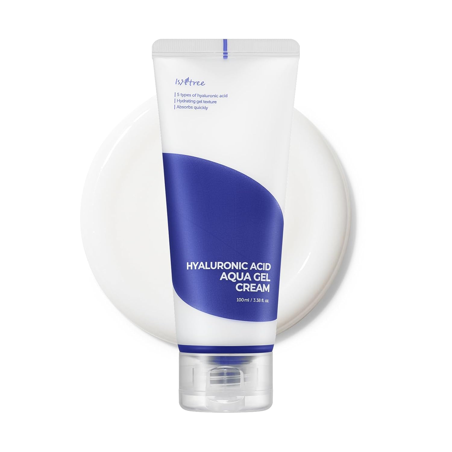 ISNTREE Hyaluronic Acid Aqua Gel Cream 3.38 fl.oz | Hydrating Gel Texture | Quick Absorbing Face Moisturizer | Refreshing Daily Skincare for Soft and Smooth Skin - 100ml_Pack of 1