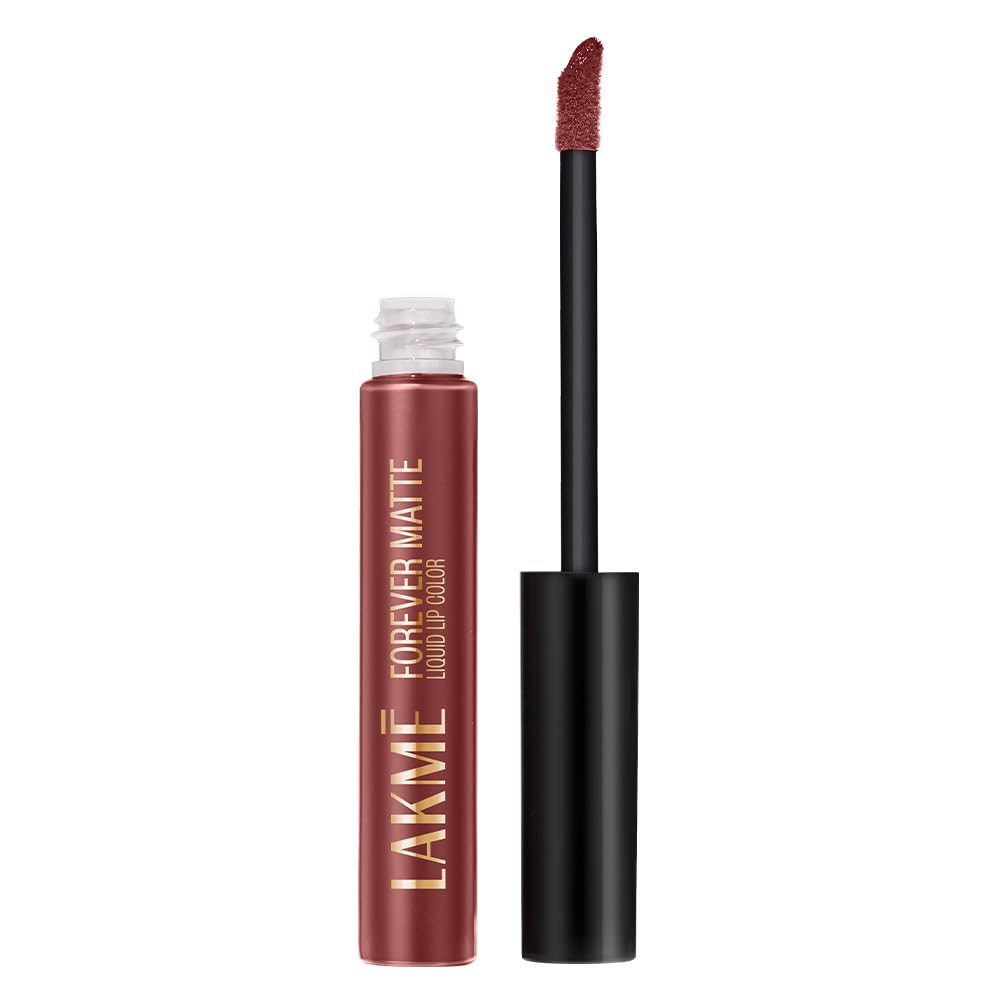 LAKMÉ Forever Matte Liquid Lip Colour, Long-Lasting Liquid Lipstick, Lightweight & Transferproof, Smudgeproof - Nude Dream, 5.6ml