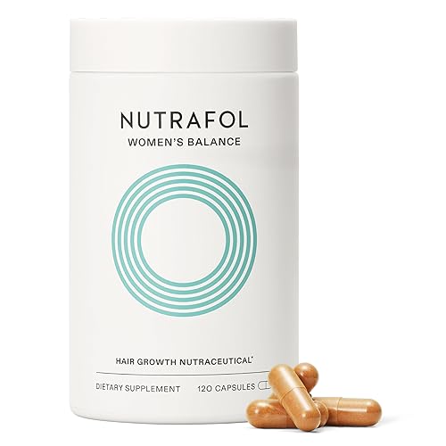 Nutrafol Women's Balance Hair Growth Supplements, Ages 45 and Up, Clinically Tested for Visibly Thicker Hair and Scalp Coverage, Dermatologist Recommended - 1 Month Supply
