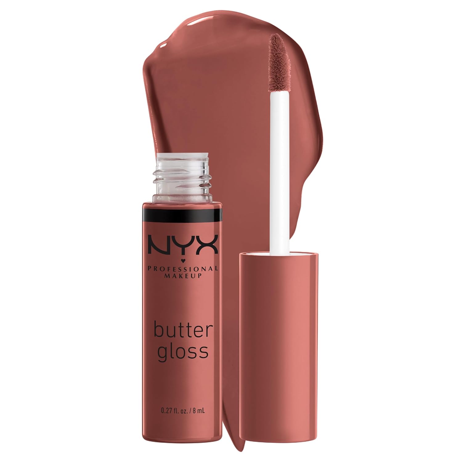 Nyx Professional Makeup Butter Lip Gloss, Glossy Finish - Praline, 8ml