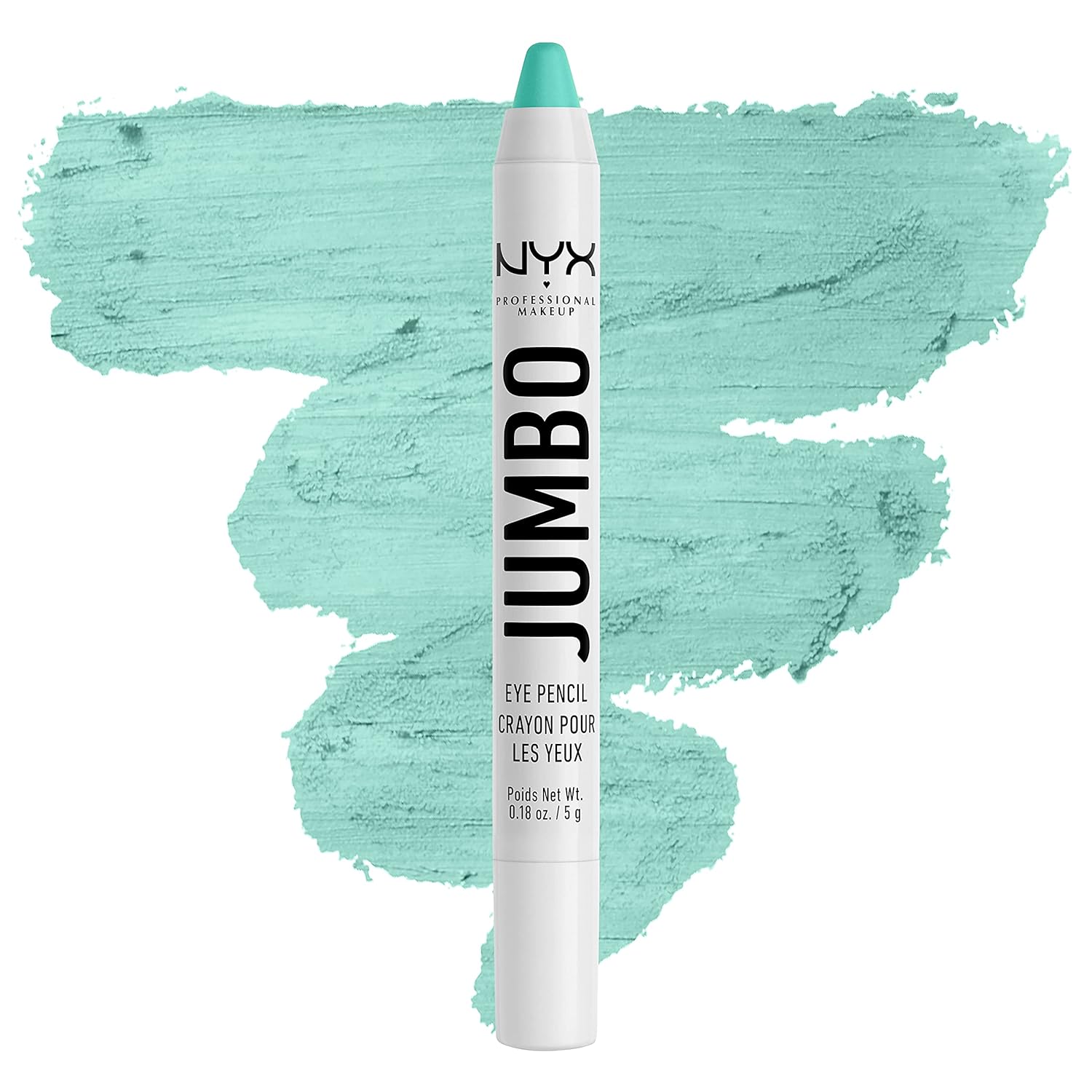 NYX PROFESSIONAL MAKEUP Jumbo Eye Pencil, Eyeshadow & Eyeliner Pencil - Macaroon (Mint)
