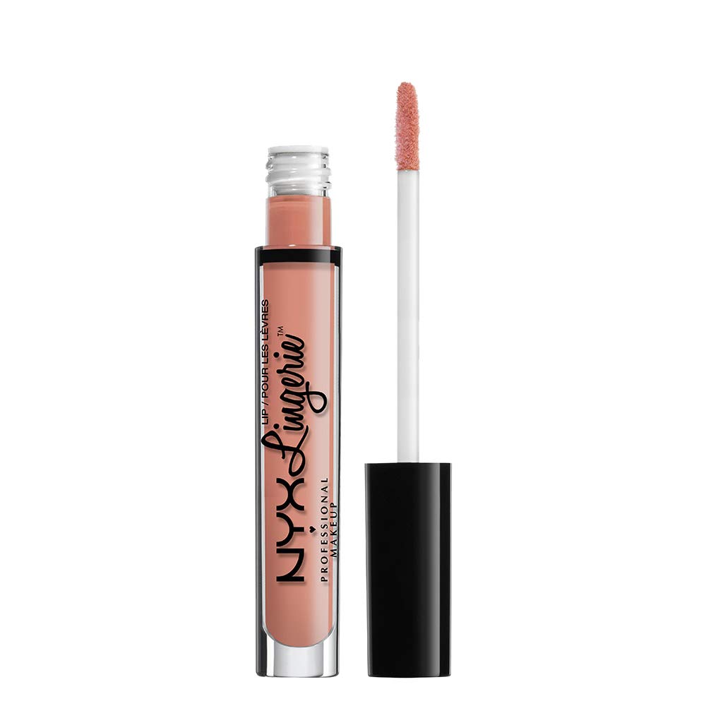 NYX PROFESSIONAL MAKEUP Lip Lingerie Matte Liquid Lipstick - Cheekies, Pale Warm Nude
