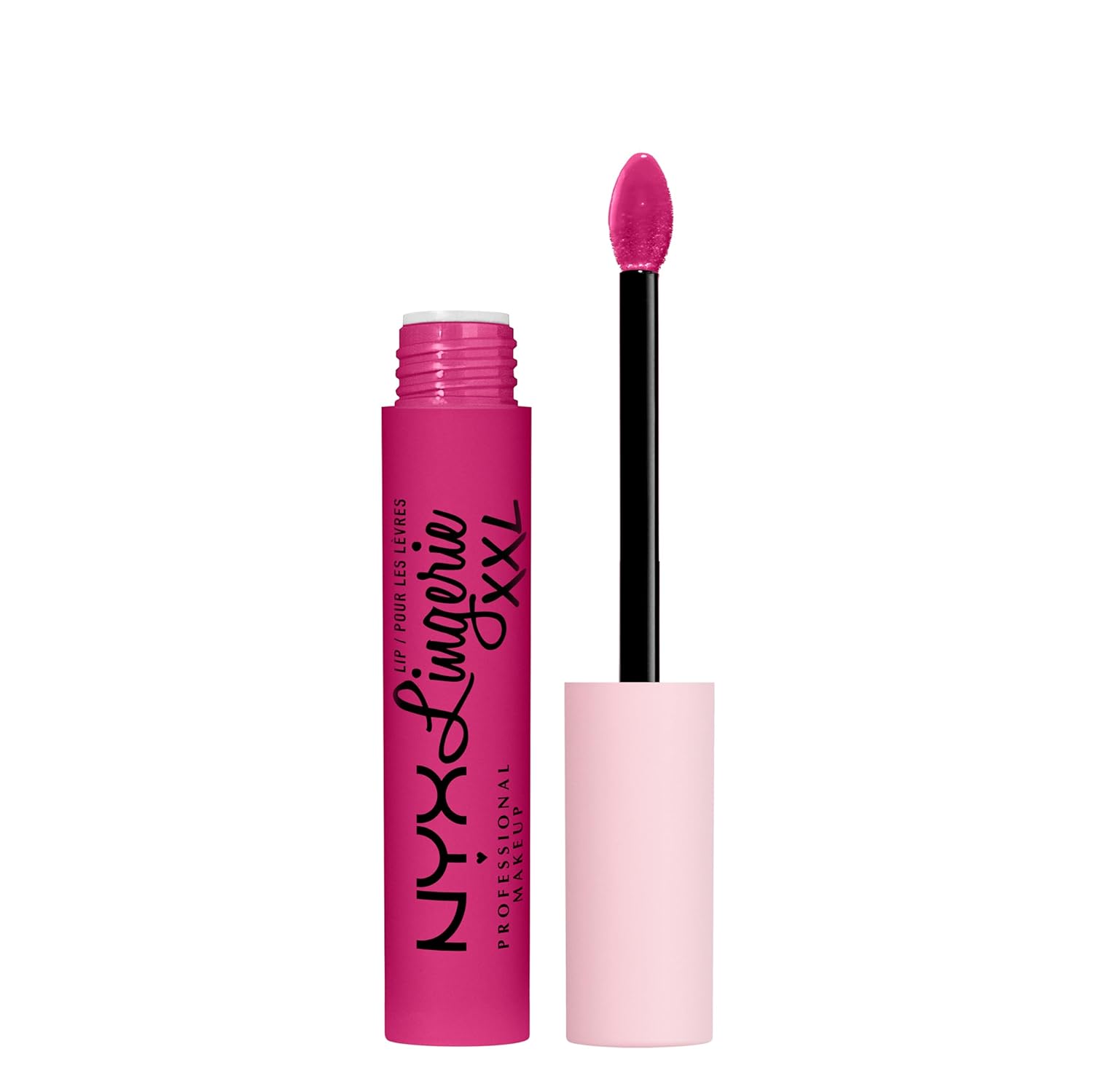 NYX PROFESSIONAL MAKEUP Lip Lingerie XXL Matte Liquid Lipstick - Pink Hit (Cool Toned Hot Pink)