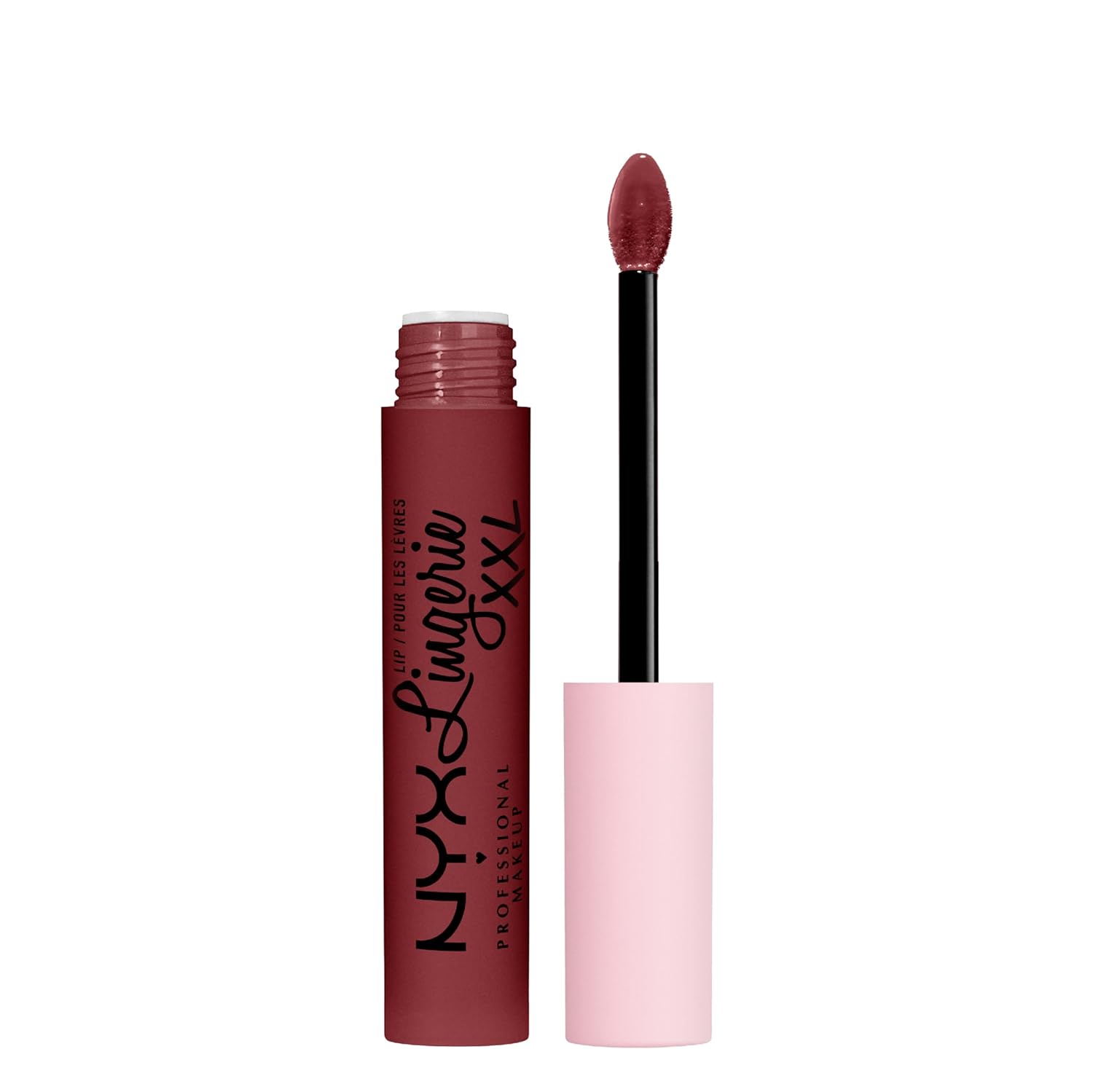 NYX PROFESSIONAL MAKEUP Lip Lingerie XXL Matte Liquid Lipstick - Strip & Tease (Brown Plum)