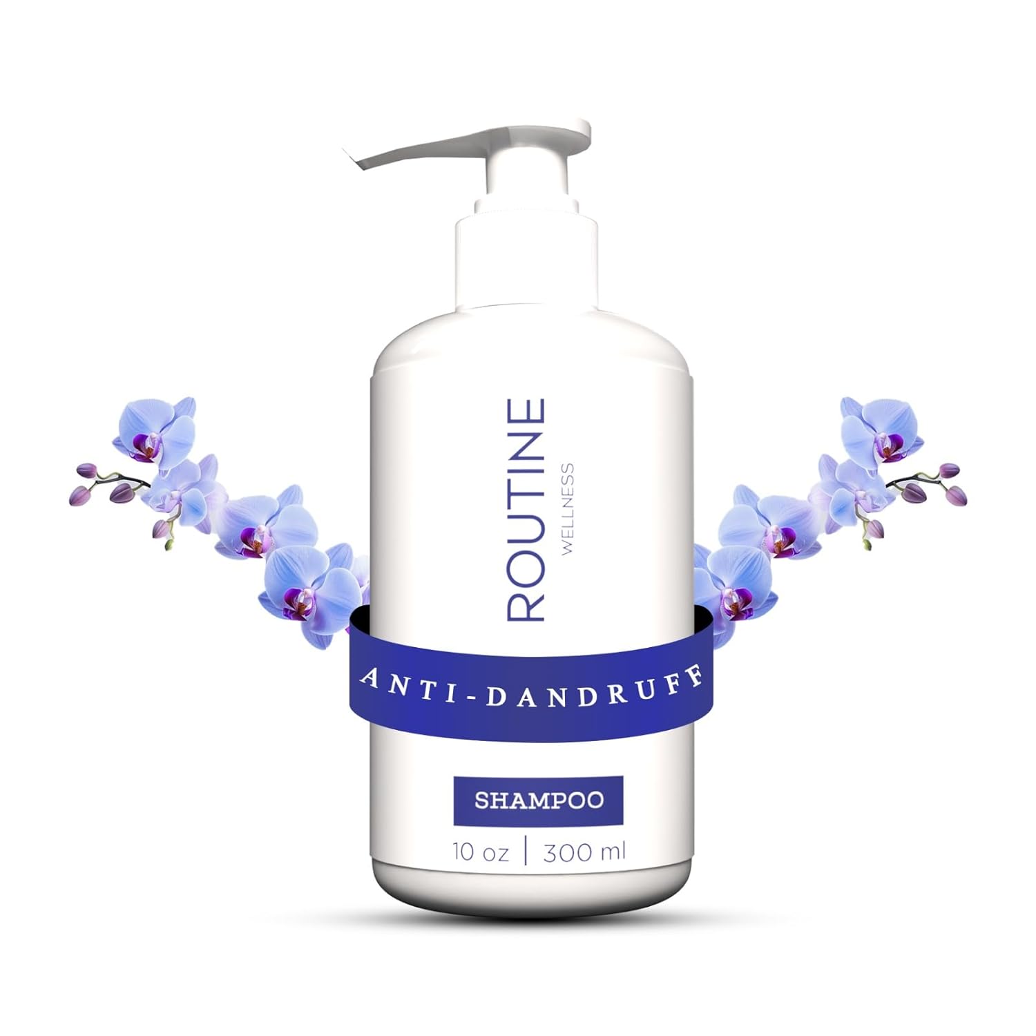 Routine Wellness Anti-Dandruff Shampoo for Men & Women | Luxury Scalp Purifying & Flake Control Formula | Soothes Itch, Reduces Oil, Strengthens Roots | Sulfate-Free Daily Hair Care for Smooth, Healthy, Shiny Hair