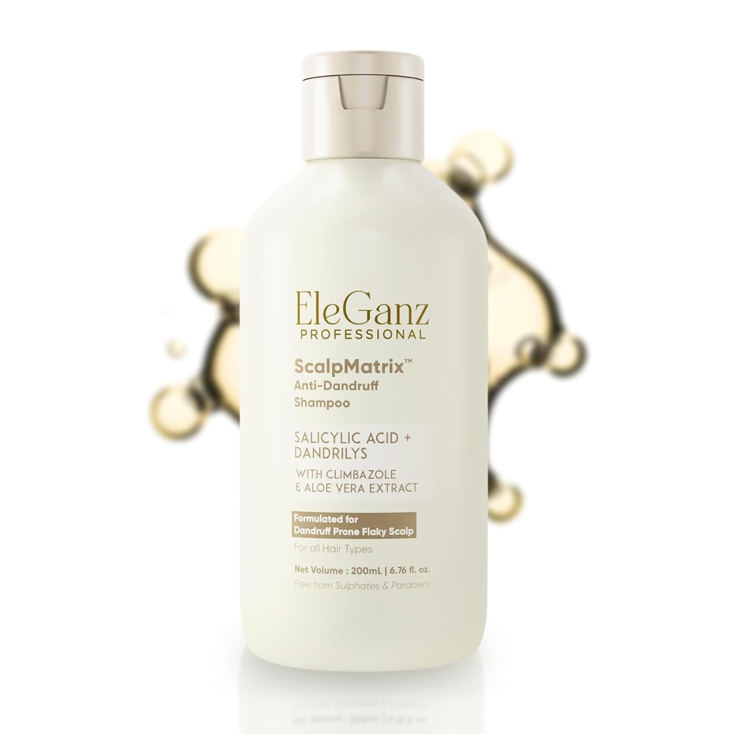 ScalpMatrix™ Anti-Dandruff Shampoo | Salicylic Acid + Dandrilys Complex + Climabazole | Up to 100% Flake Reduction from 1st Wash| For Dandruff-Prone, Flaky & Itchy Scalp | Restores Scalp Balance | Sulphate & Paraben Free