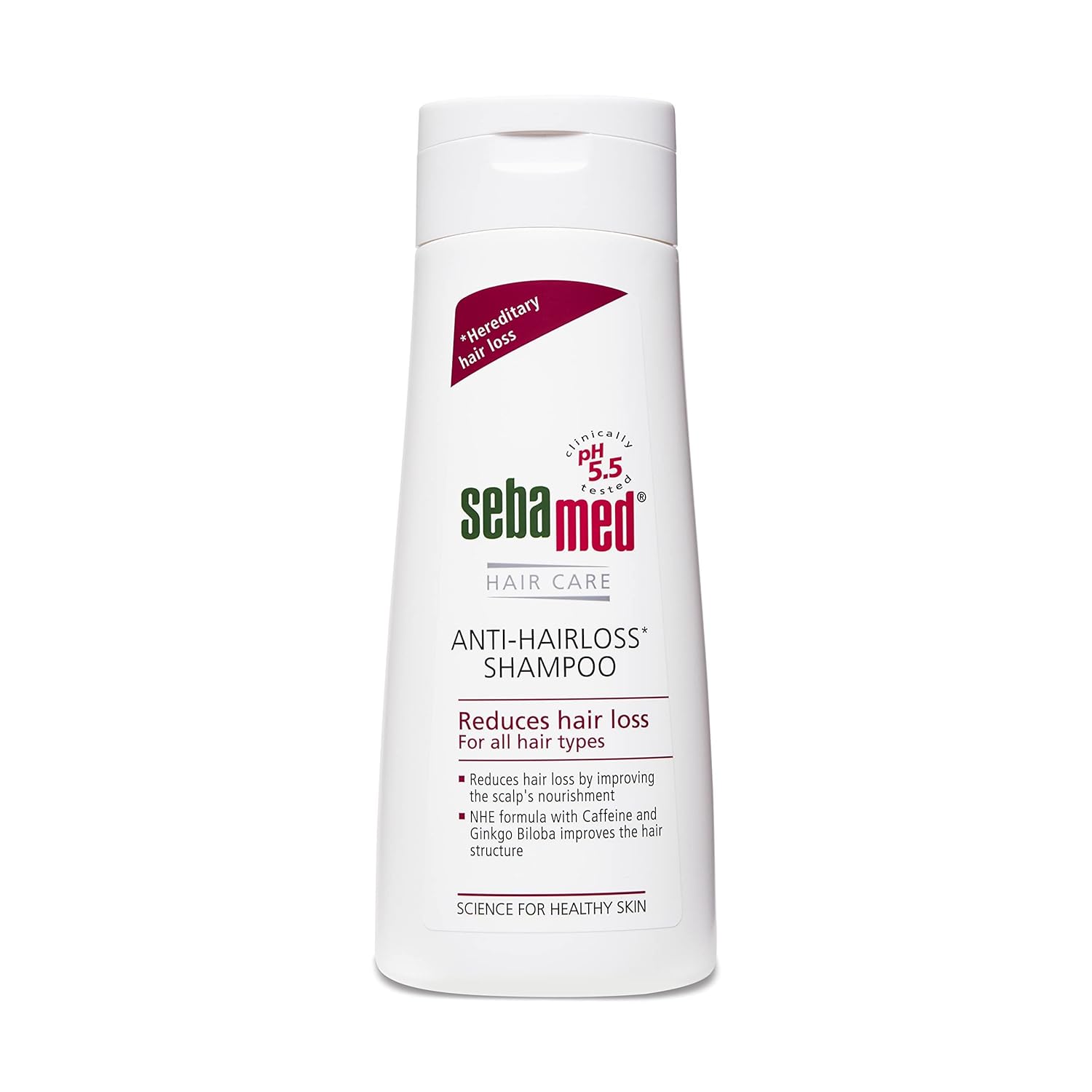 Sebamed Anti Hairloss Shampoo 200 ml|pH 5.5|Reduces Hairloss|Caffeine & Gingko Biloba| Hairfall| men & women |phthalates SLS and parabens free l Soap free l Toxin free l Clinically proven l