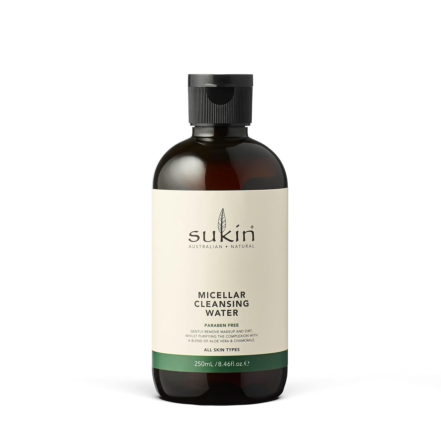 Sukin Micellar Cleansing Water | Natural Cleanser | Gentle Makeup Remover | Sukin Skincare | Cruelty-Free | Alcohol-Free | Vegan | Soothing & Refreshing | Australian Skincare | 250ml