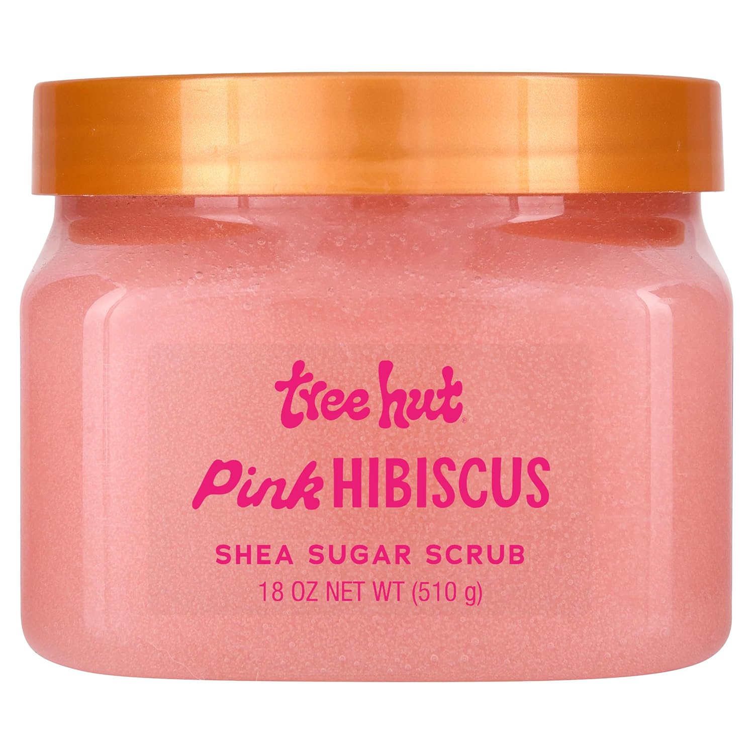 Tree Hut Pink Hibiscus Shea Sugar Scrub | Exfoliating Body Scrub Removes Dead, Dry Skin for a Soft & Hydrated Feel | Nourishing Essential Body Care | 510 Gms