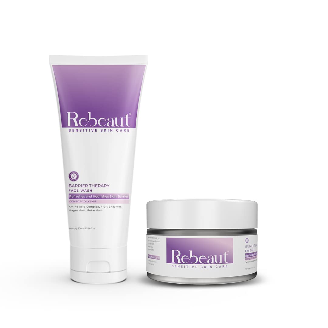 Unisex Skin Care Combo- Barrier Facewash 100ml + Barrier Face Gel 45ml | Repairs Damaged & Irritated Skin and Refreshes & Nourishes Skin Barrier