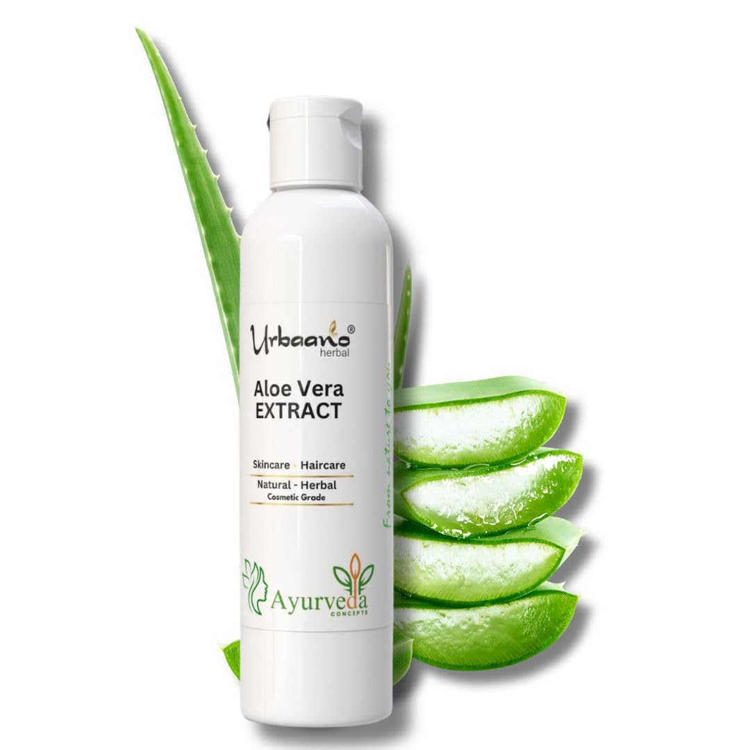 Urbaano Herbal® Aloe Vera Liquid Extract Natural Ingredient for DIY Skin Care Products (Making Soap, Serum, Face Wash, Toner, Cream) (200ml)