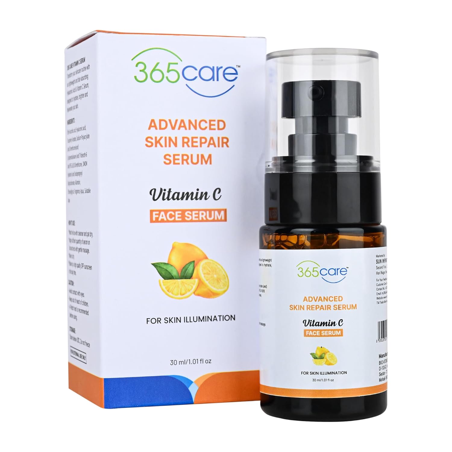 Vitamin C Booster Face Serum for Glowing Skin & Anti-Dark Spots Brighter in Just 3 days for Suitable Oily, Dry, Combination Sensitive Skin All Skin Types Face Serum for Men & Women | 30 ml