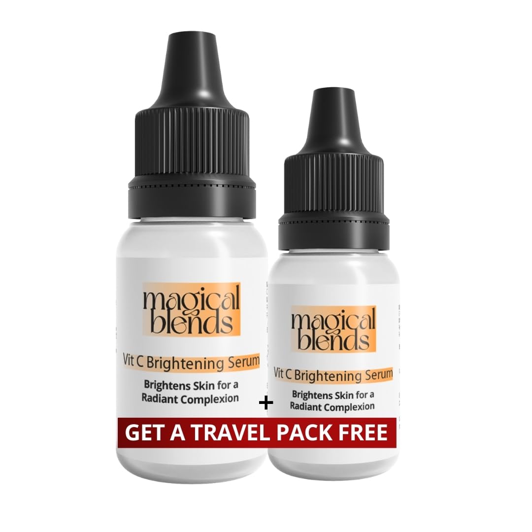 Vitamin C Brightening Face Serum with Stable Ethyl Ascorbic Acid | Gentle Vit C Serum for Glowing Skin | Anti-Pigmentation, Non-irritant, Vegan & Dermatologically Tested | 9ml (6 week) + Small Pack free